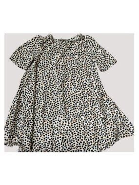OLD NAVY Short Sleeved Leopard Animal Print Twirl Dress Girls Size 4T